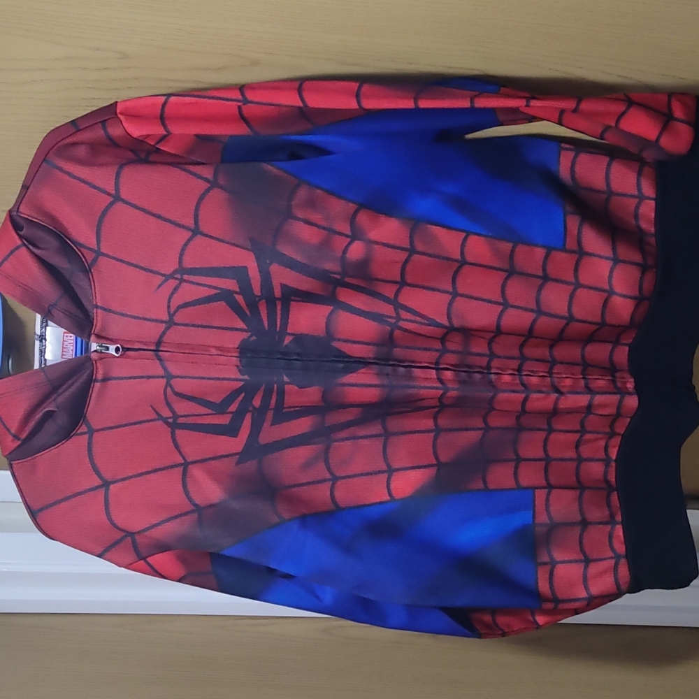 Spiderman Hooded Sweater, Medium, Marvel's, Red and blue